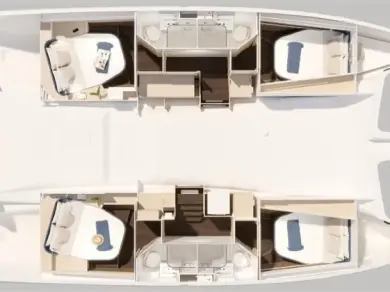 YachtCharter in Álimos - Fountaine Pajot Fountaine Pajot FP 44 Quatuor - 4 + 2 cab. auf SamBoat