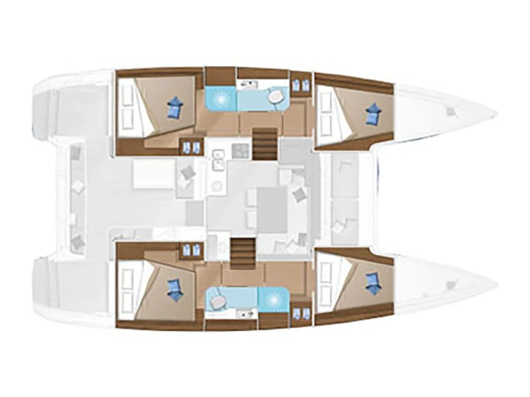 Boot mieten Bormes-les-Mimosas günstig Lagoon 40/4 cab, 2WC
