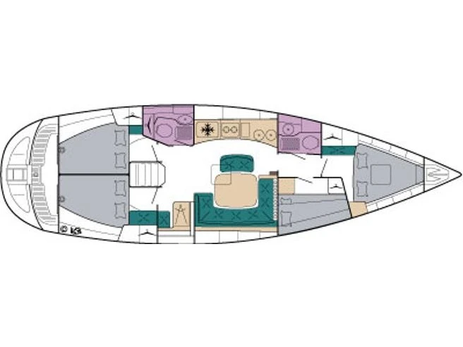 Boot mieten Ávdira günstig Bavaria 44 /4cab