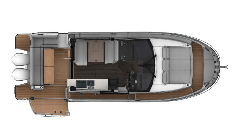 Vermietung Motorboot Jeanneau mit Führerschein