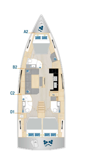 Hanse Hanse 460 mieten Lefkáda