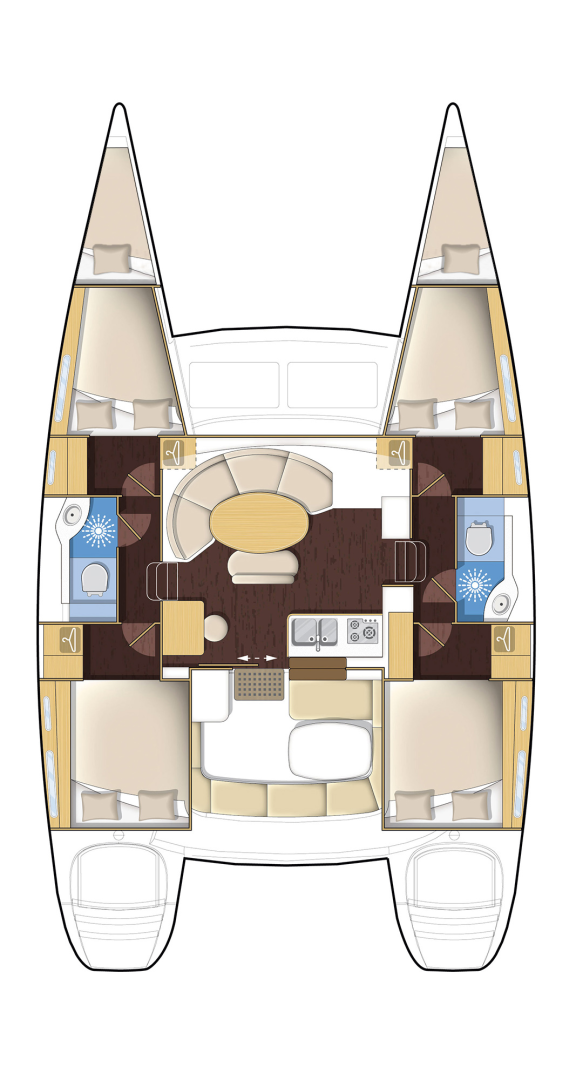 Vermietung Katamaran Lagoon mit Führerschein