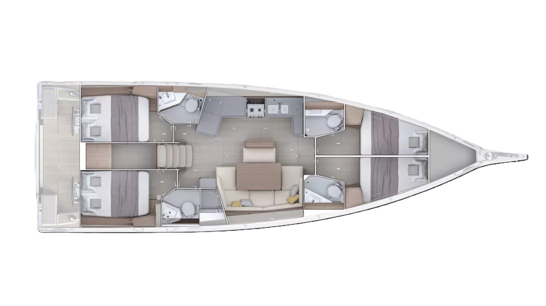 Vermietung Segelboot Bénéteau mit Führerschein