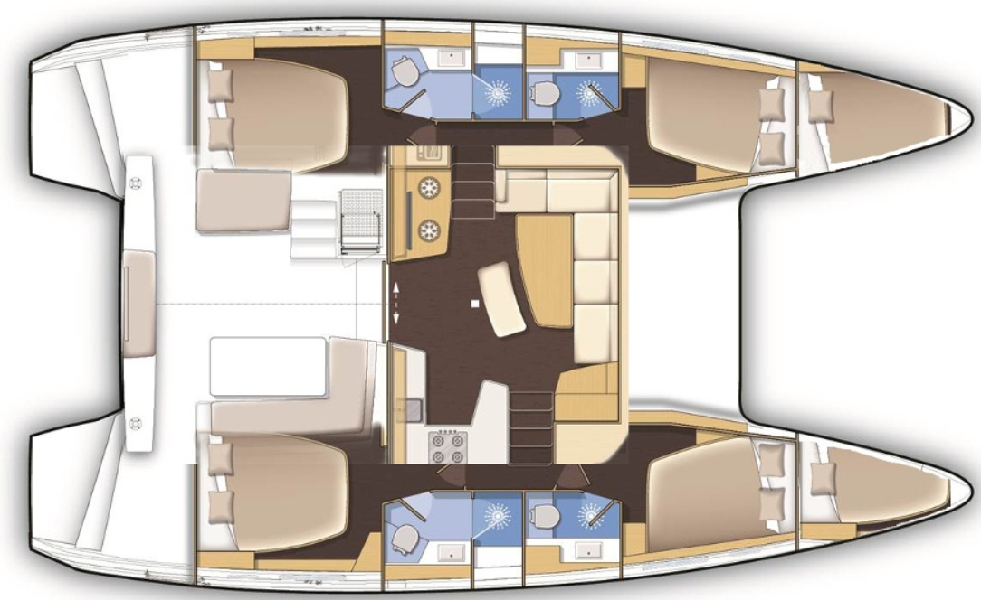 YachtCharter in Lefkáda - Lagoon Lagoon 42 auf SamBoat