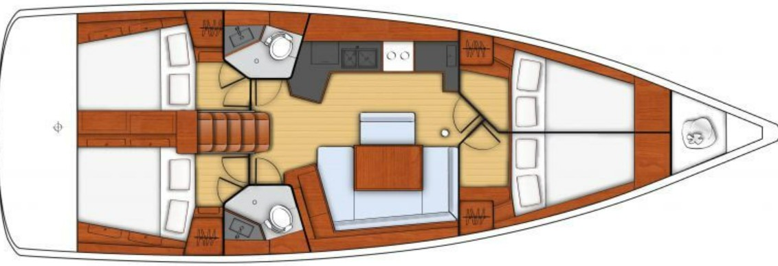 Bootsverleih Bénéteau Oceanis 45 Pálairos Samboat