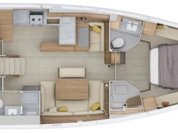 YachtCharter in Split - Bénéteau Oceanis 52 - 3 cab. auf SamBoat