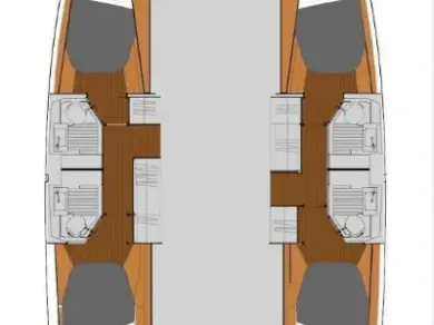 Katamaran mieten in Nikiána - Fountaine Pajot Fountaine Pajot FP 41 Quatuor 4