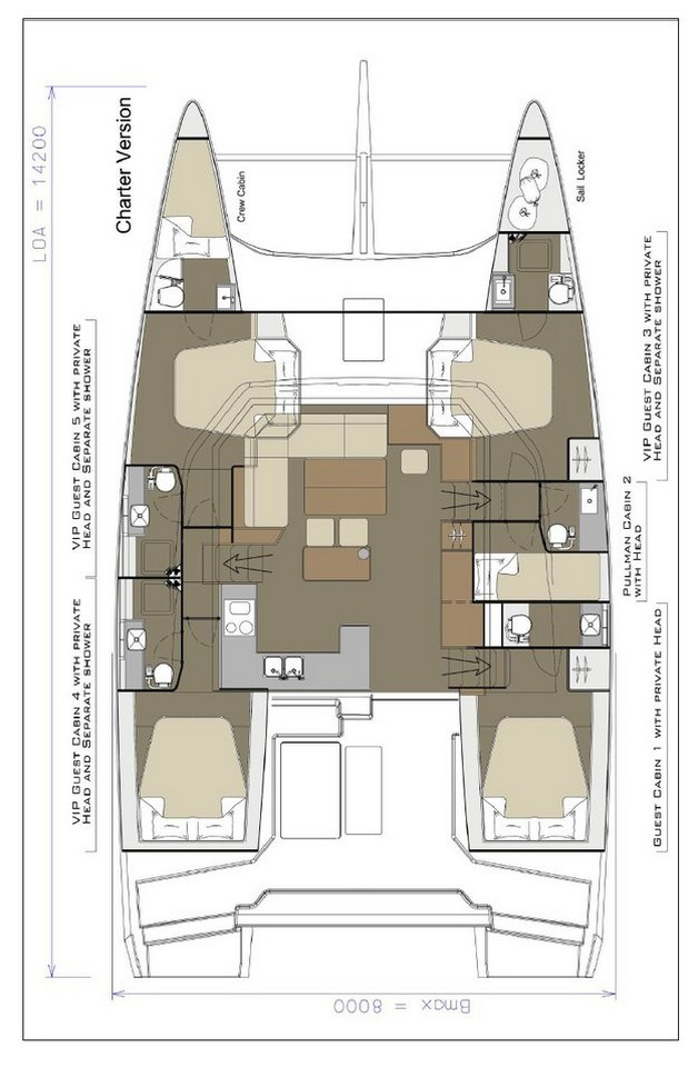 Bootsverleih Dufour Dufour Catamarans 48 Sail Pirovac Samboat