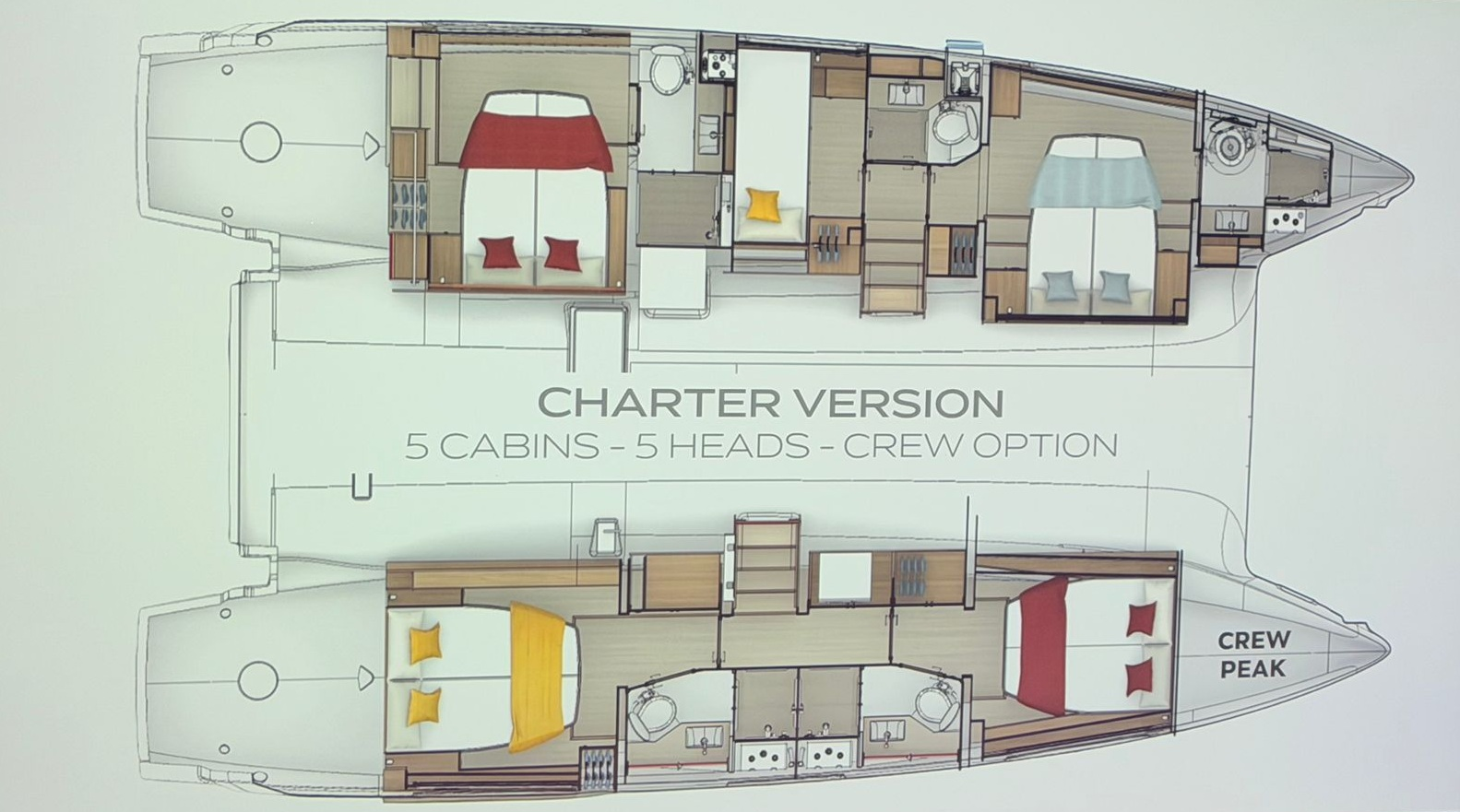 YachtCharter in Trogir - Lagoon Lagoon 47 - 5 + 1 cab. auf SamBoat