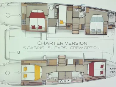 YachtCharter in Trogir - Lagoon Lagoon 47 - 5 + 1 cab. auf SamBoat
