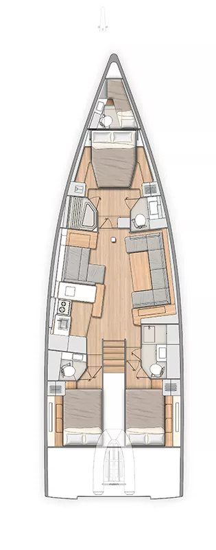 Bénéteau Oceanis 54 mieten Seget Donji