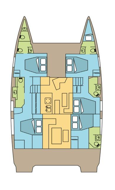 Ein Fountaine Pajot Fountaine Pajot Aura 51 SMART ELECTRIC - 5 cab. mieten in Pozzuoli