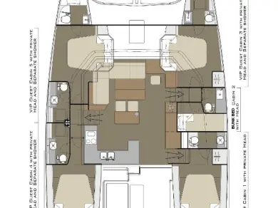Boot mieten Kaštela günstig Dufour Catamarans 48 Sail