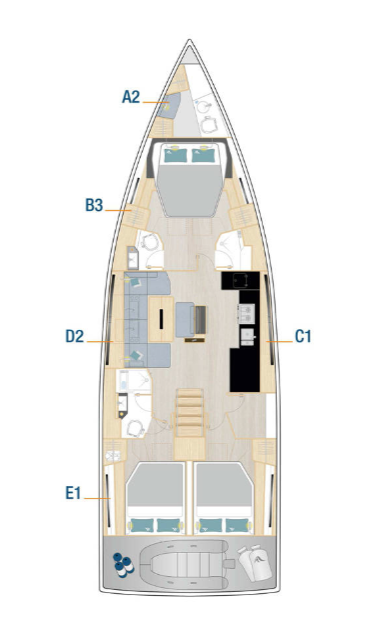 YachtCharter in Marseille - Hanse Hanse 510 auf SamBoat