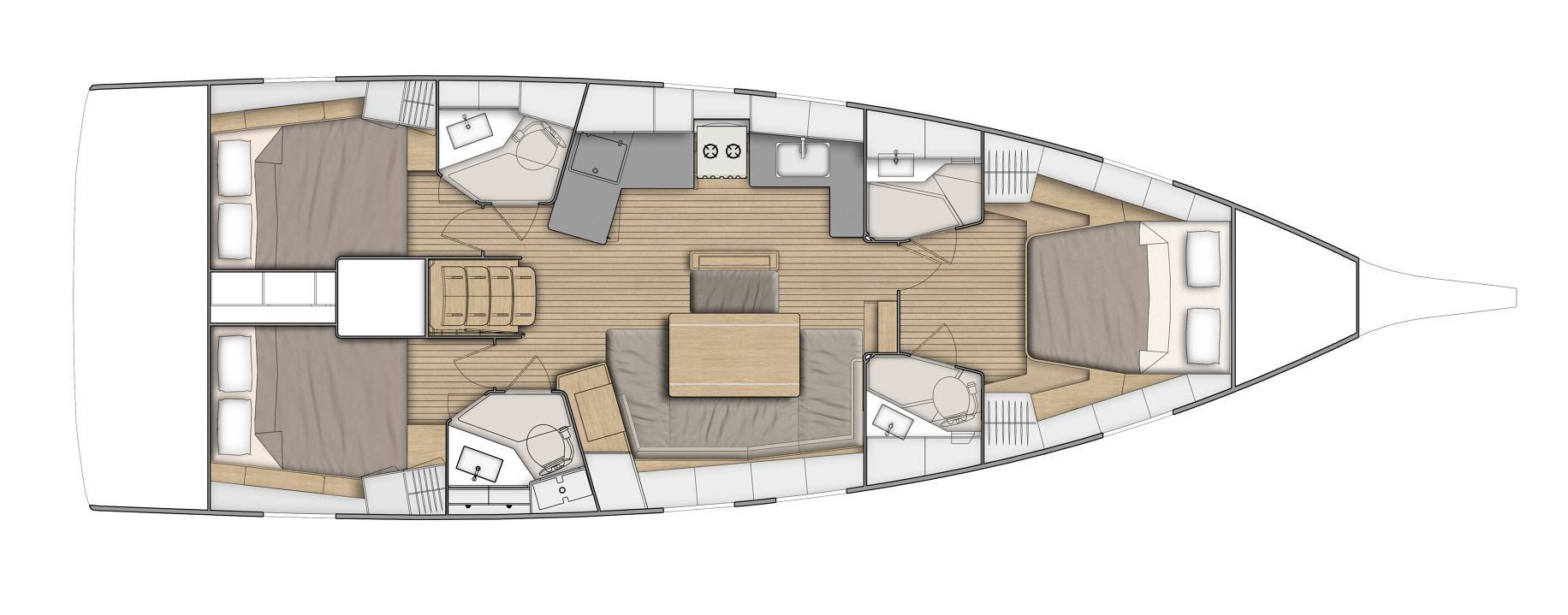 Vermietung Segelboot Bénéteau mit Führerschein