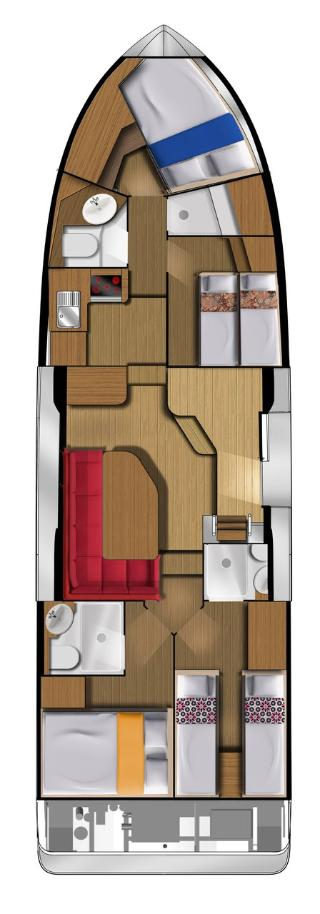 Ein Houseboat Holidays Italia S.R.L. Minuetto 8 mieten in Casale sul Sile