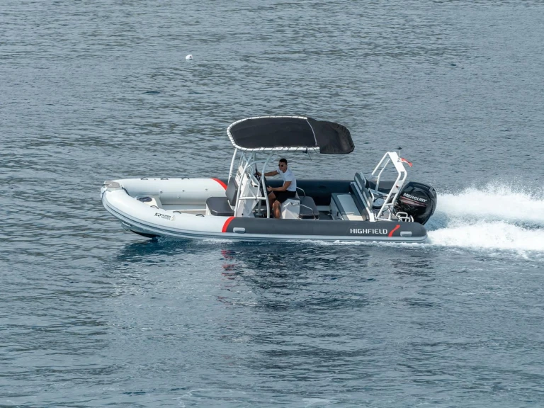 Vermietung Schlauchboot Highfield mit Führerschein