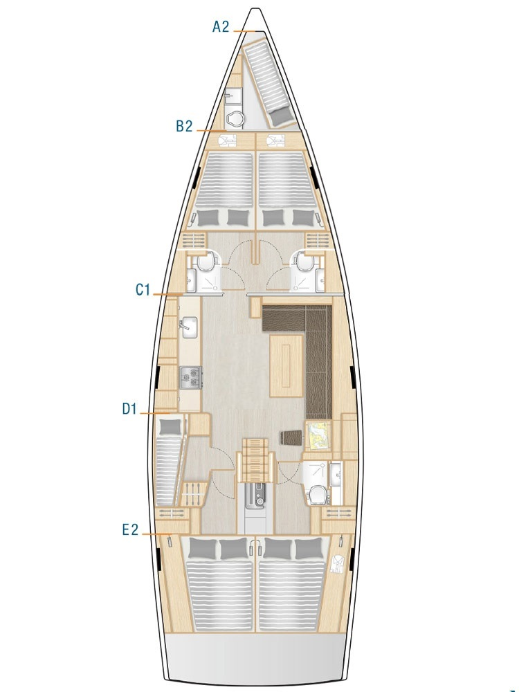 Boot mieten Fethiye günstig Hanse 508