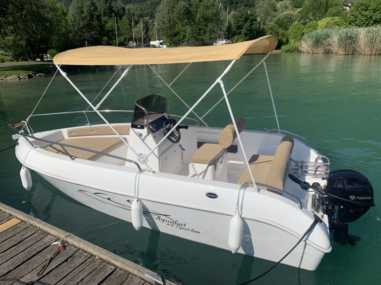 Vermietung Motorboot Aquabat mit Führerschein
