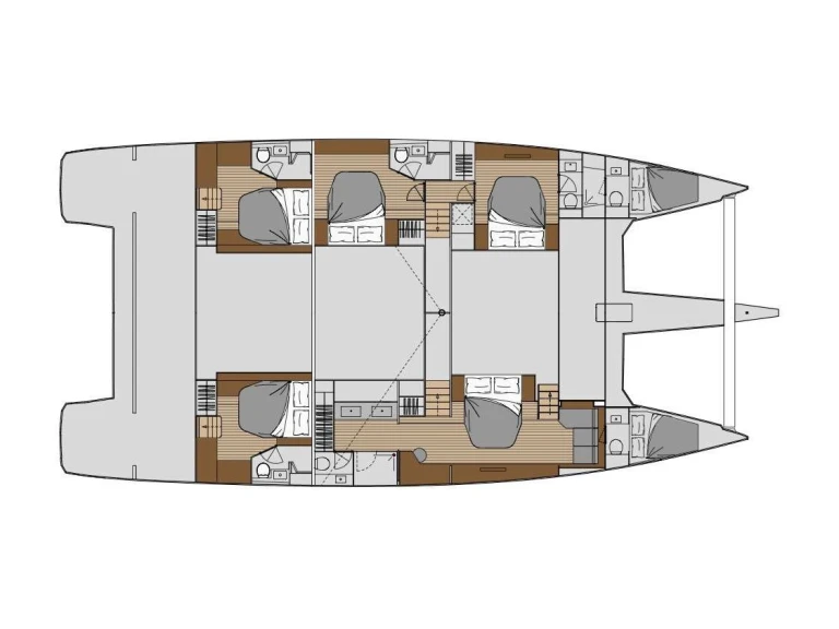 Ein Fountaine Pajot Fountaine Pajot Alegria 67 (5 cab) mieten in Néa Péramos