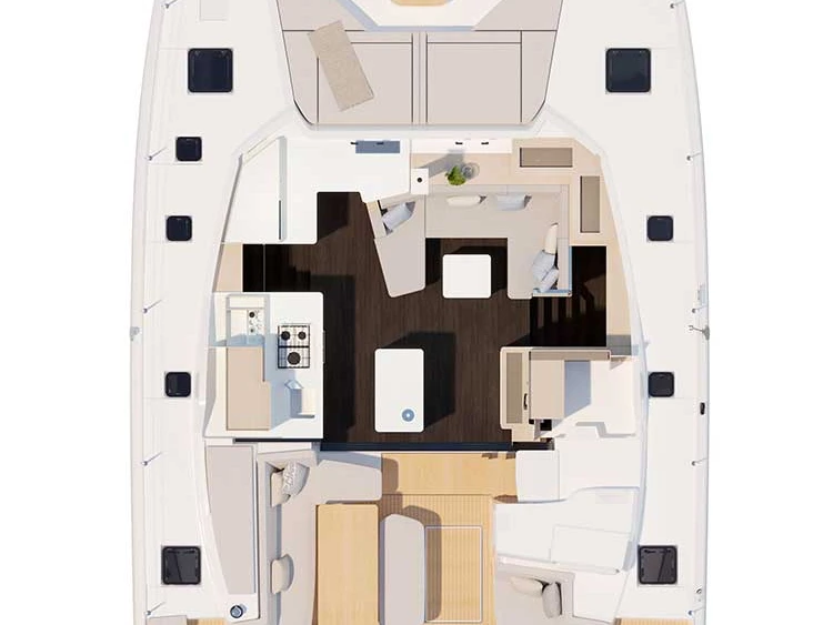 Boot mieten Šibenik günstig Fountaine Pajot FP 44 Quatuor - 4 + 2 cab.