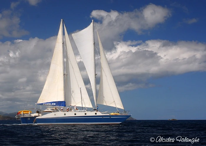 Bootsverleih Muirhead Trimaran CUAN LAW Road Town Samboat