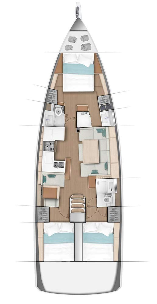 Ein Jeanneau Sun Odyssey 490 mieten in Göcek