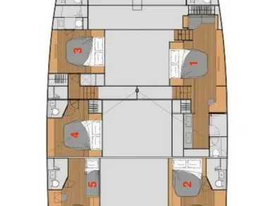 Katamaran mieten in Bodrum - Fountaine Pajot Fountaine Pajot Alegria 67 - 5 + 2 cab.