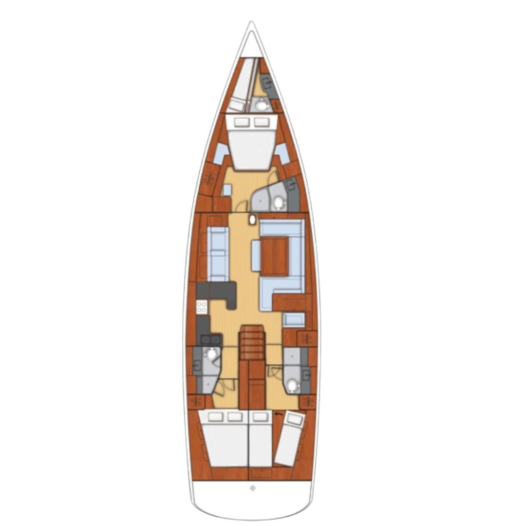 Boot mieten Kaštela günstig Oceanis 60