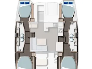 Ein Leopard Catamarans / Robertson & Caine Leopard 42 - 4 cab. mieten in Procida