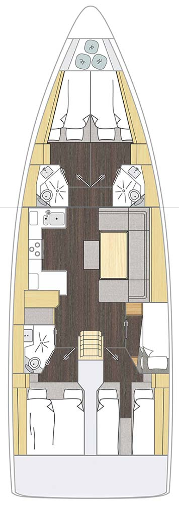 Vermietung Segelboot Bavaria mit Führerschein