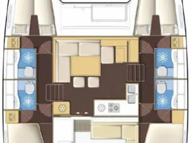 YachtCharter in Šibenik - Lagoon Lagoon 400 S2 auf SamBoat