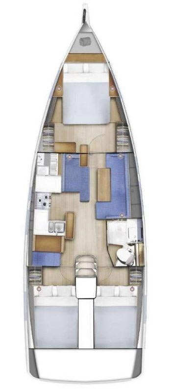 Jeanneau Sun Odyssey 410 mieten Murter-Kornati