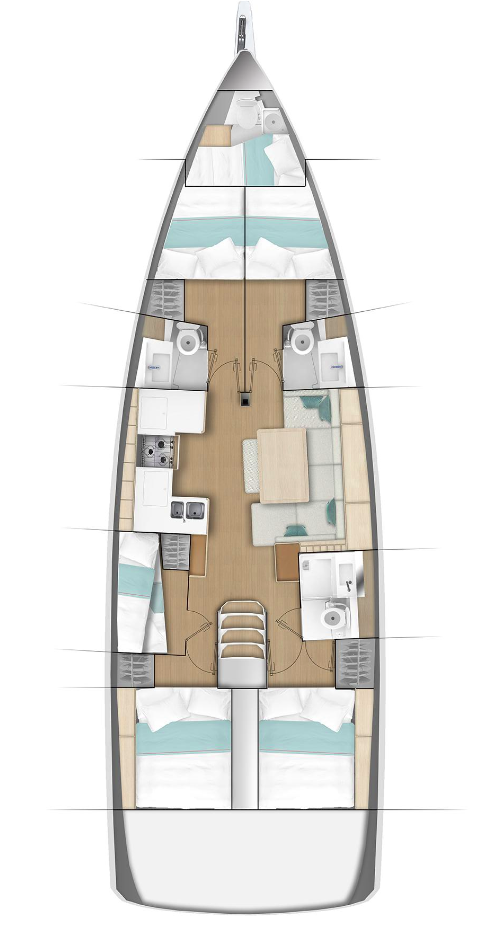 Boot mieten Gouviá günstig Sun Odyssey 490
