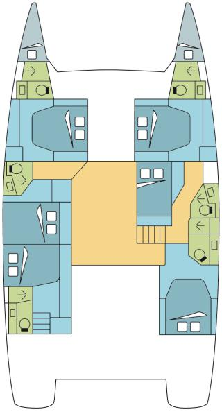 Vermietung Katamaran Fountaine Pajot mit Führerschein
