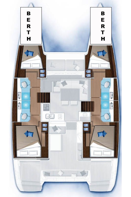 YachtCharter in Seget Donji - Lagoon Lagoon 40 auf SamBoat