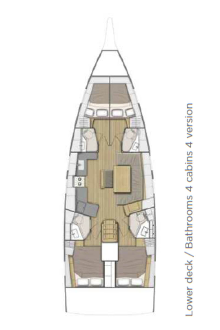 Segelboot mieten in Komolac - Bénéteau Oceanis 46.1