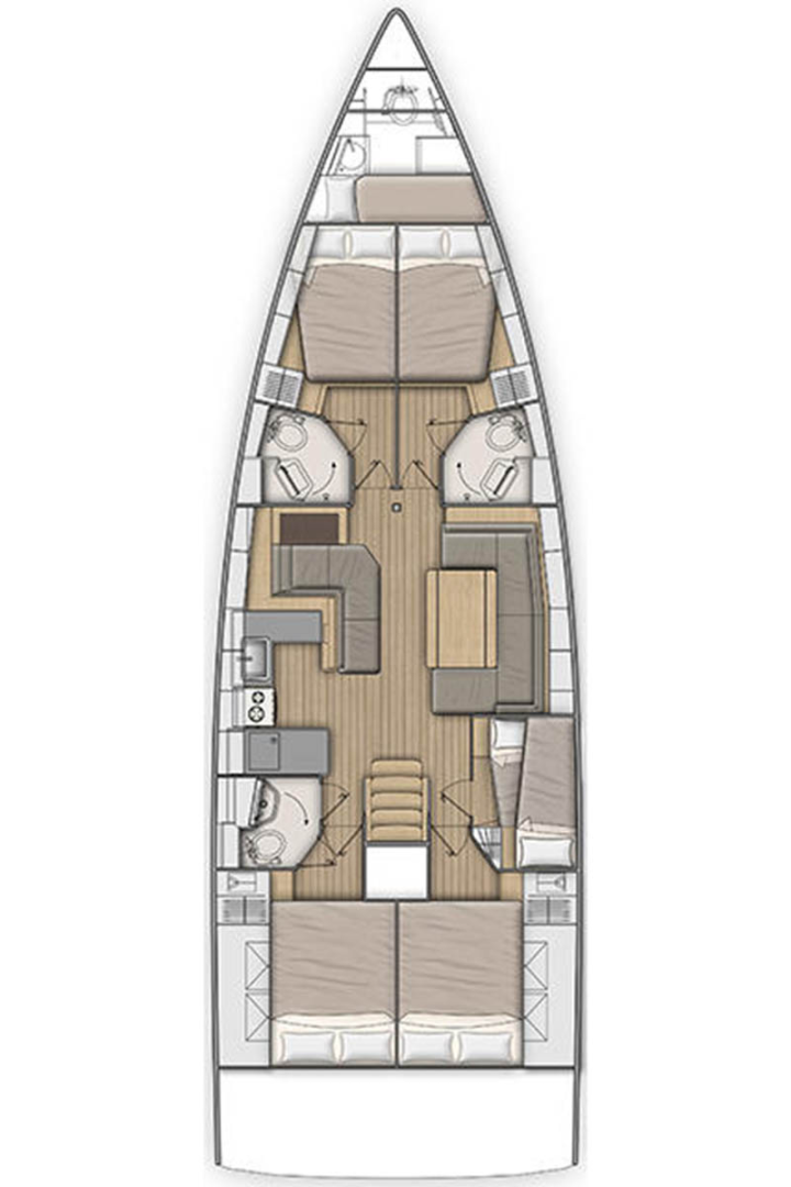 Segelboot mieten in Marmaris (district) - Bénéteau Oceanis 51.1
