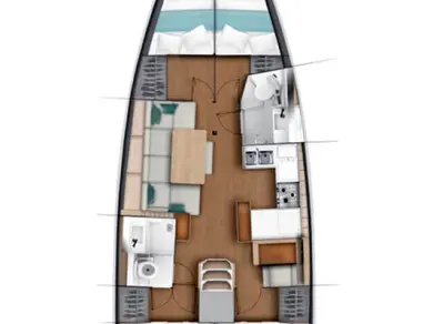 Bootsverleih Jeanneau Sun Odyssey 440 Palma de Mallorca Samboat