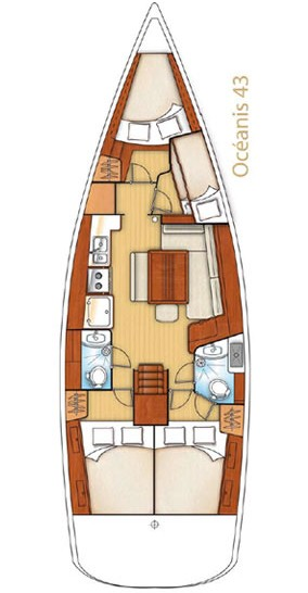 Bénéteau Oceanis 43 mieten Eleusis