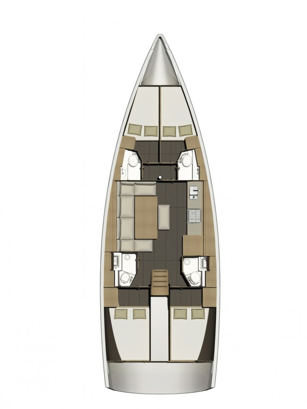 Boot mieten Biograd na Moru günstig Dufour 460 Grand Large