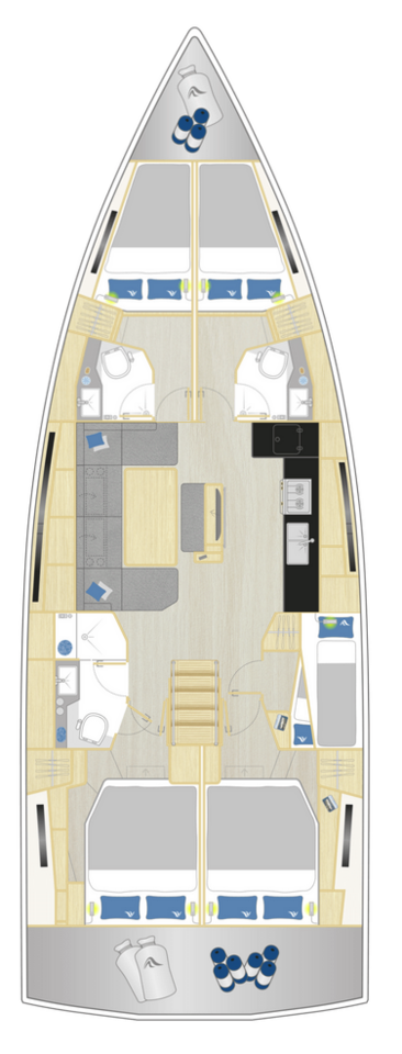 Bootsverleih Hanse Hanse 460 Biograd na Moru Samboat