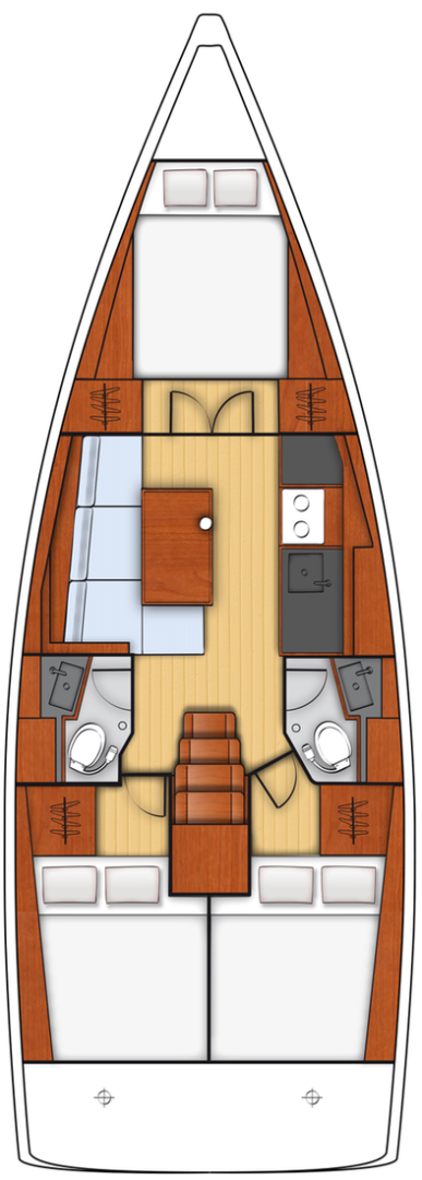 Segelboot mieten in Biograd na Moru - Bénéteau Oceanis 38.1