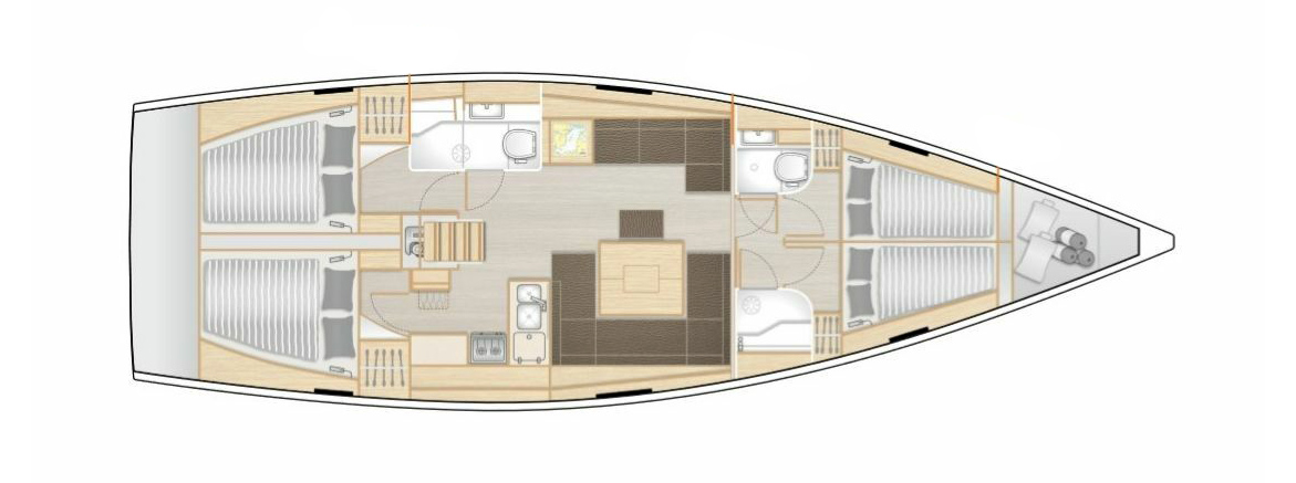 Ein Hanse Hanse 458 mieten in Lavrion