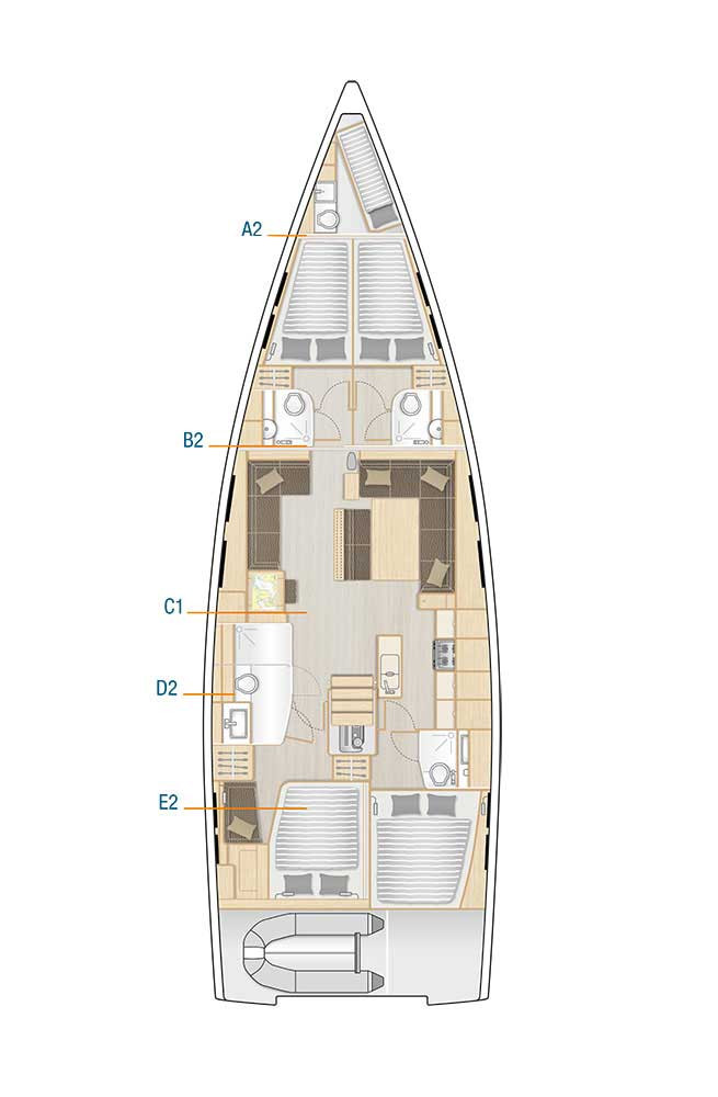 Vermietung Segelboot Hanse mit Führerschein