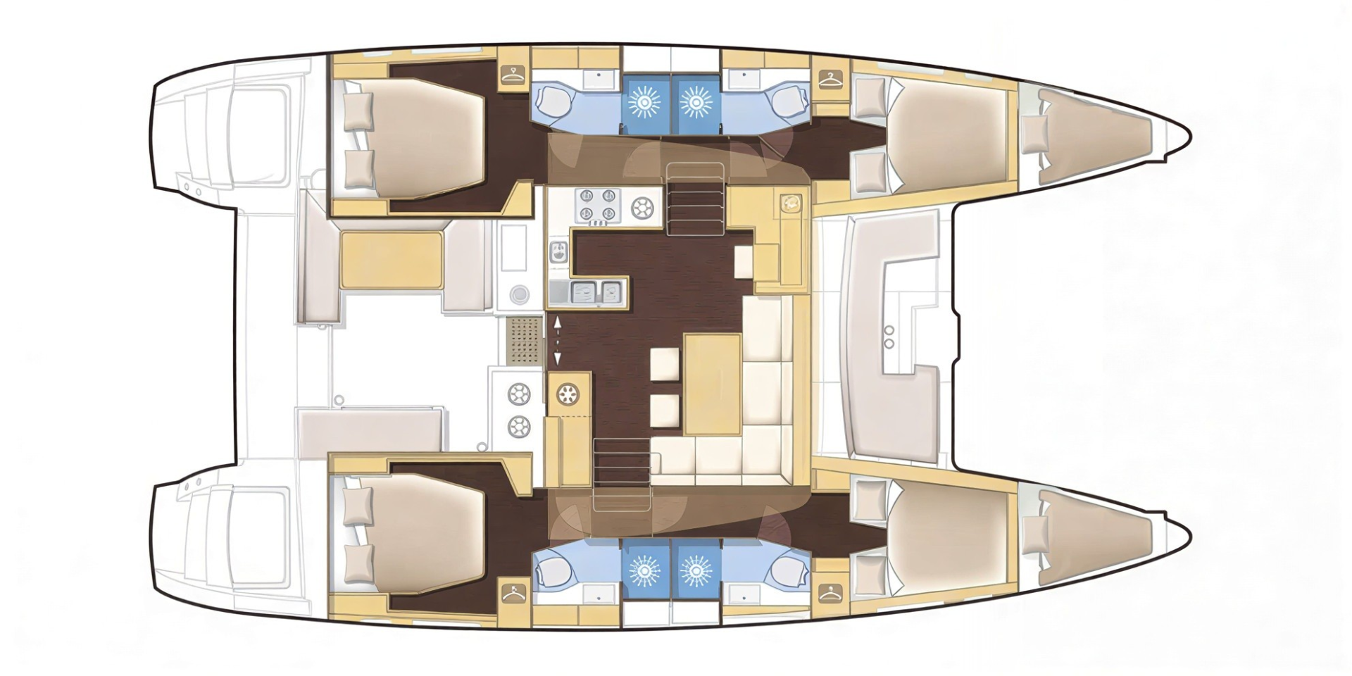Vermietung Katamaran Lagoon mit Führerschein