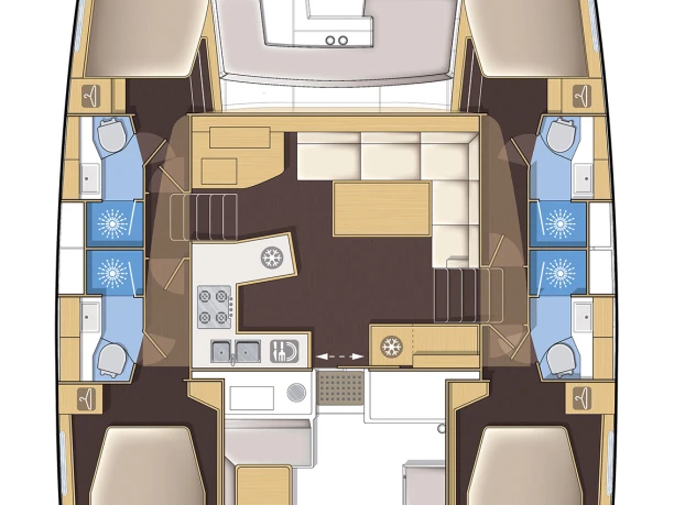 YachtCharter in Préveza - Lagoon Lagoon 450 F auf SamBoat