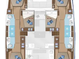 YachtCharter in Lefkáda - Lagoon Lagoon 50 auf SamBoat