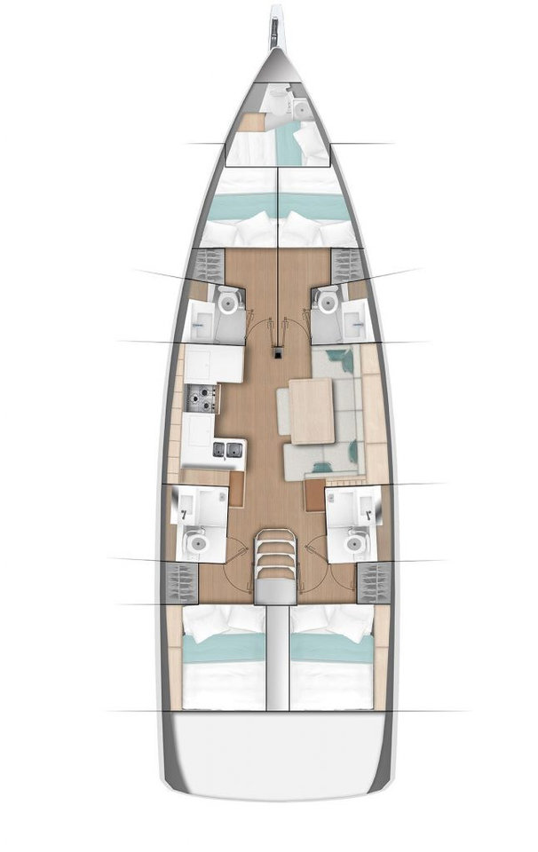 YachtCharter in Lefkáda - Jeanneau Sun Odyssey 490 auf SamBoat