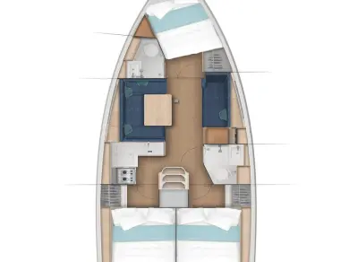 Ein Jeanneau Sun Odyssey 380 mieten in Pula